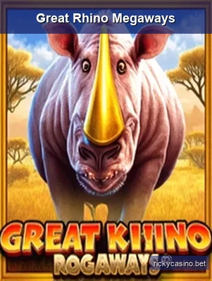 Great Rhino Megaways slot game by Pragmatic Play - RTP 96.6%